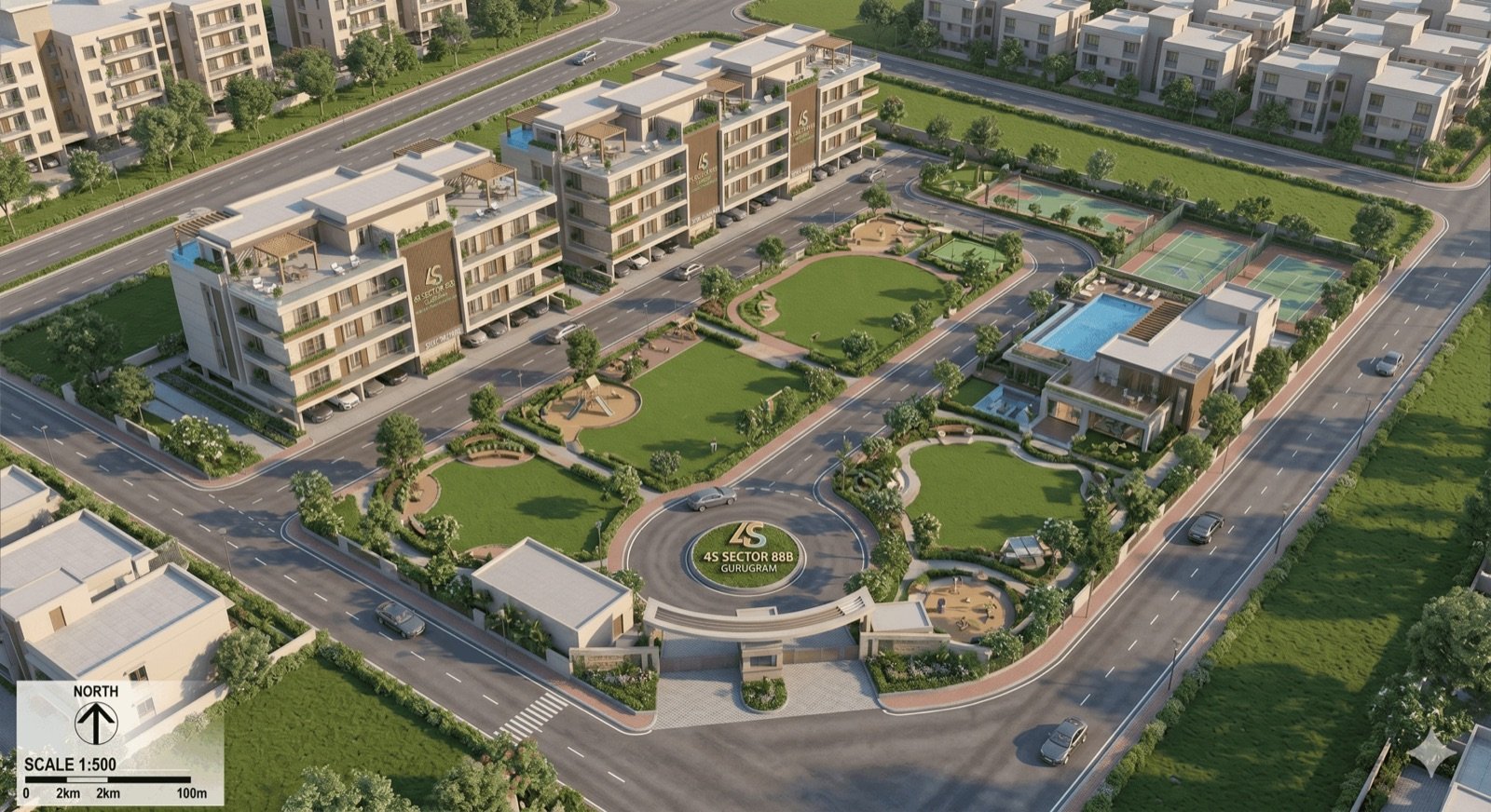 4S Luxury Builder Floors Sector 88B Gurgaon exterior